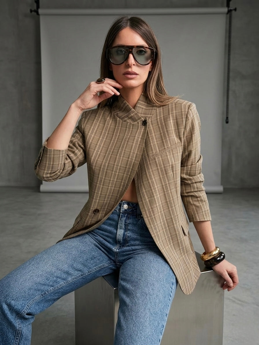 Structured Stripe Blazer